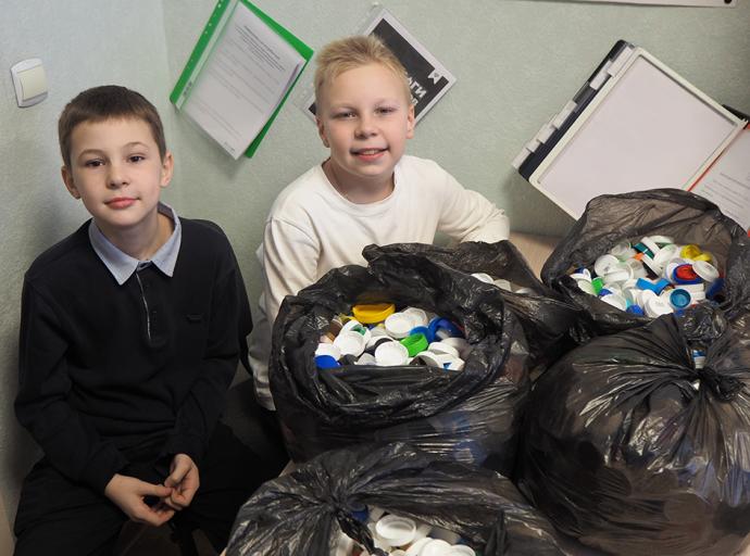 В ЕСОО можно сдать пластиковые крышечки для переработки